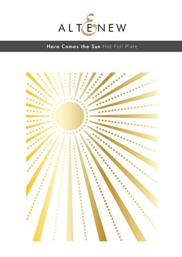 Here Comes the Sun Hot Foil Plate