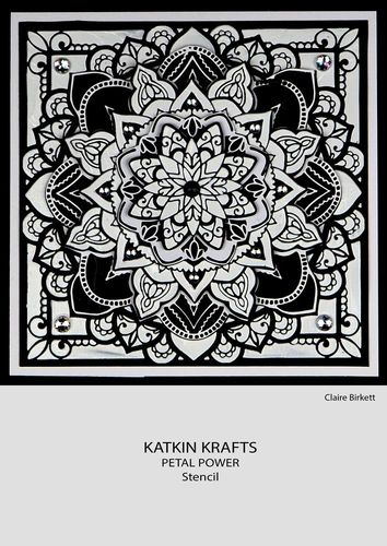 Schablone Katkin Krafts - Petal Power