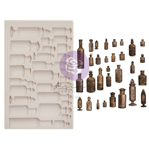 Finnabair Decor Moulds 5"X8" - Apothecary Bottles