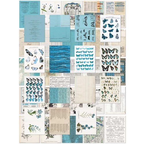 49 And Market Collage Sheets 6"X8" - Color Swatch: Ocean