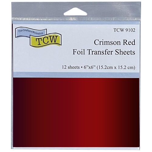 Crafter's Workshop Foil Transfer Sheets 6"X6" - Crimson