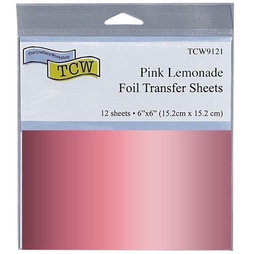 Crafter's Workshop Foil Transfer Sheets 6"X6" - Pink Lemonade