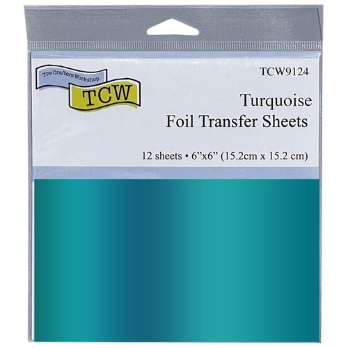 Crafter's Workshop Foil Transfer Sheets 6"X6" - Turquoise