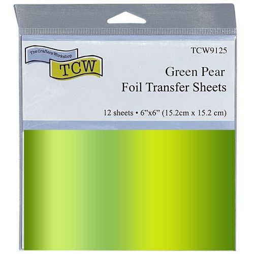 Crafter's Workshop Foil Transfer Sheets 6"X6" - Green Pear