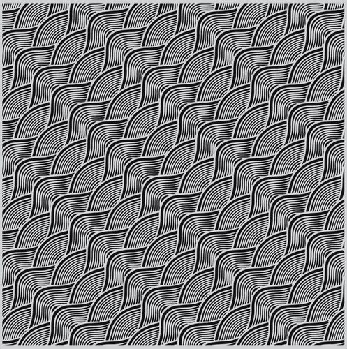 Cling - Wave Pattern Bold Print