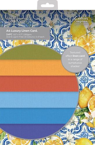 Mediterranean Dreams Luxury Linen Card Pack A4