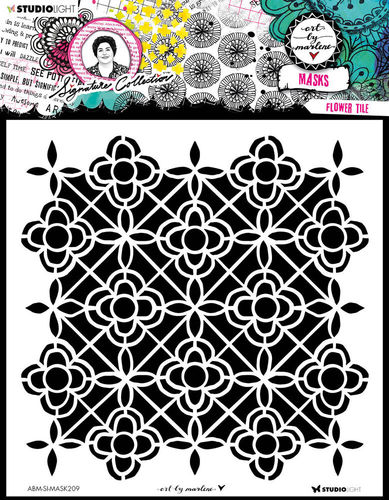 Schablone Art by Marlene Flower Tiles