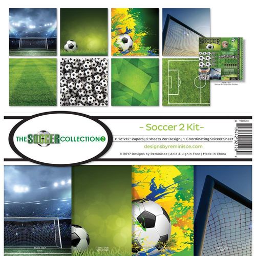 Soccer 2 Collection Kit 12"x12"