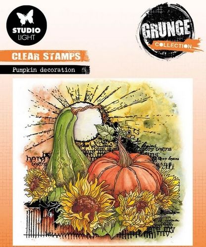 Studio Light Clear - Pumpkin Decoration Grunge Stamps