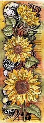 Studio Light Clear - Sunflowers Grunge Stamps