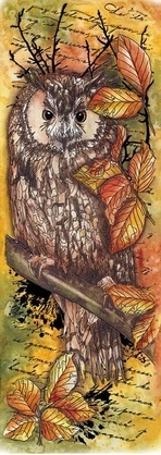 Studio Light Clear - Owl in Tree Grunge Stamps