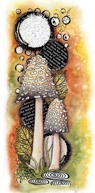 Studio Light Clear - Mushrooms Grunge Stamps