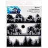 Simon Hurley create. Cling Stamp - Treescapes