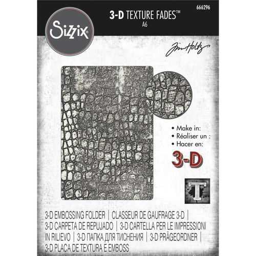 Tim Holtz Texture Fades Embossing Folder - Reptile