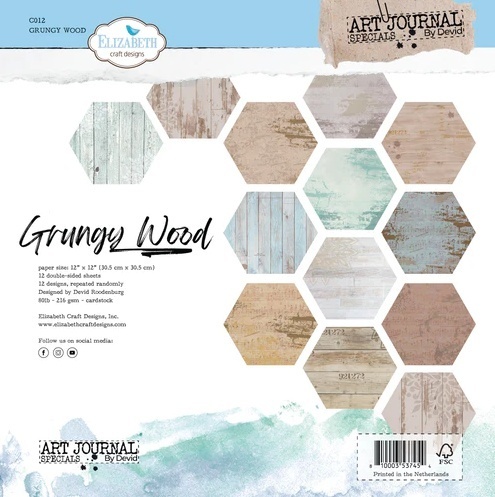 Grungy Wood Paper Pack 12"x12"