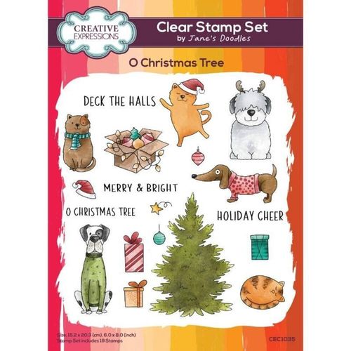 Clear Jane's Doodles - O Christmas Tree