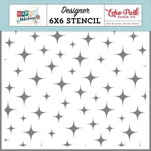 Schablone Holiday Cheer Sparkle 6"x6"