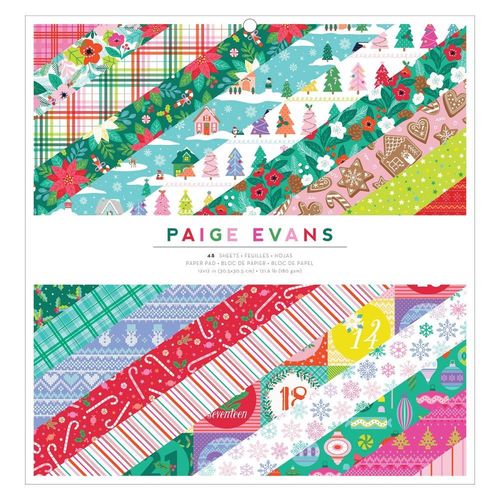 Paige Evans Sugarplum Wishes Paper Pad 12"X12" - Sugarplum Wishes
