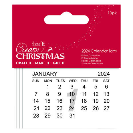 Create Christmas 2024 Calendar Tabs