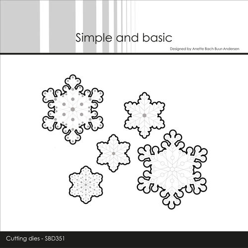 Stanzschablone Snowflakes - Outline (zu SBC165)