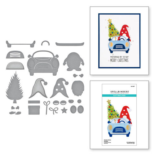 Spellbinders Stanzschablone Gnome Drive Holiday