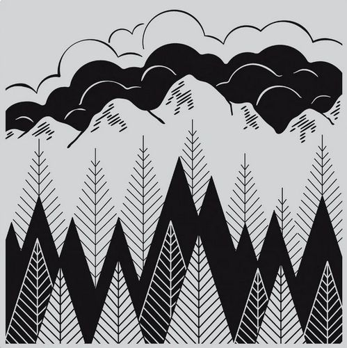 Cling - Mountains & Trees Bold Print