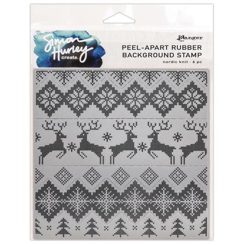 Simon Hurley create. Cling Stamp - Nordic Knit