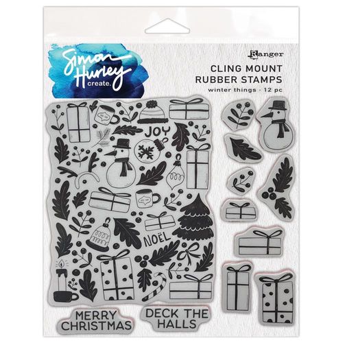 Simon Hurley create. Cling Stamp - Winter Things