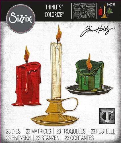 Sizzix Thinlits - Tim Holtz Candleshop Colorize