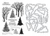 Winter Trees Clear Stamp & Die Combo