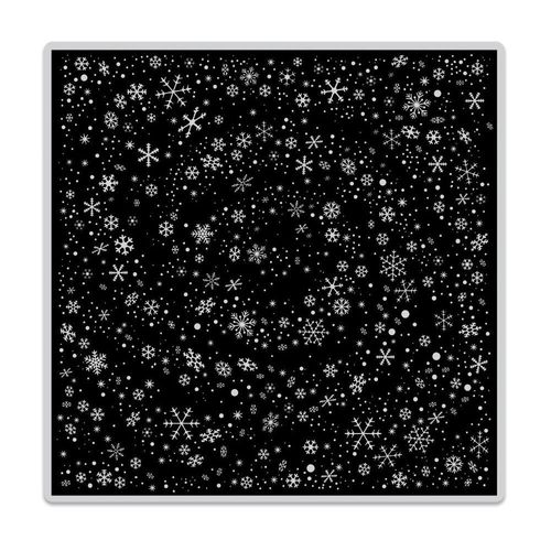 Cling - Snowflake Swirl Bold Print