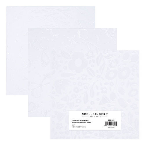 Spellbinders Water Color Resist Paper Pad 6"x6"