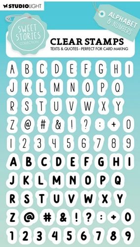 Studio Light Clear Stamp Alphabet & Numbers