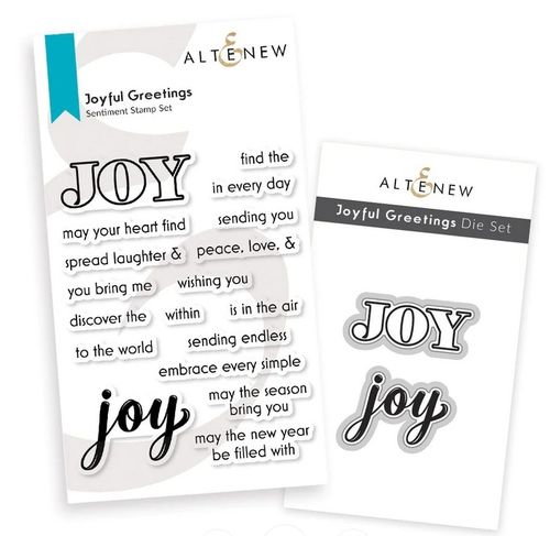 Clear Stamp & Die Set - Joyful Greetings