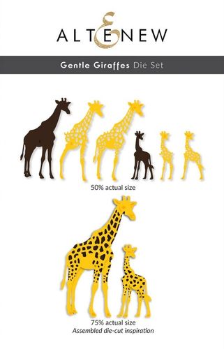Stanzschablone Gentle Giraffes