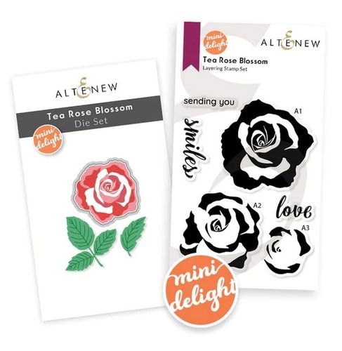 Clear Stamp & Die Set Mini Delight - Tea Rose Blossom