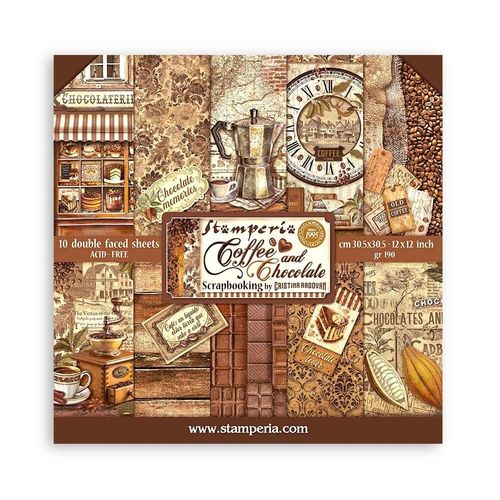 Coffee and Chocolate Paper Pack 12"x12"