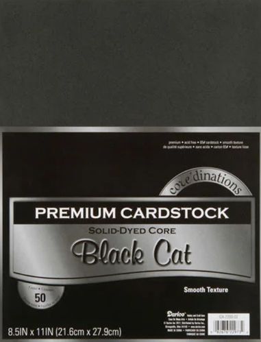 Core'dinations • Premium cardstock A4 Black Cat (50)