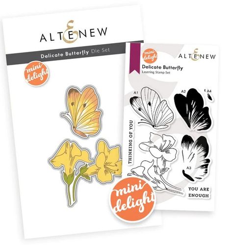 Clear Stamp & Die Set Mini Delight - Delicate Butterfly