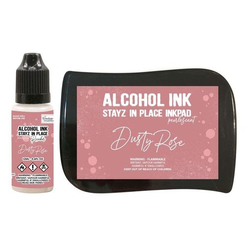 Stayz in Place Alcohol Ink Pearlescent Dusty Rose Pad+Reinker