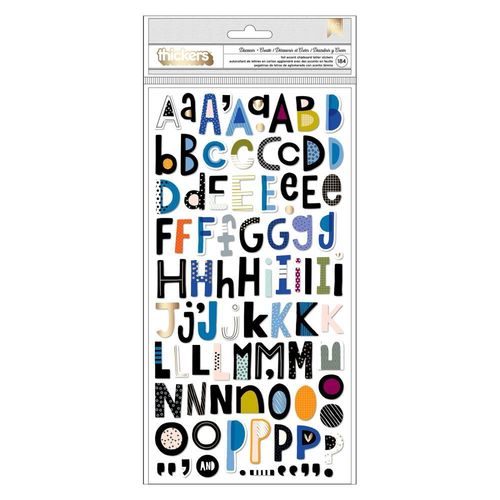 Vicki Boutin Discover + Create Thickers Stickers  - Alpha W/Gold Foil
