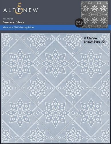 Prägeschablone Snowy Stars 3D