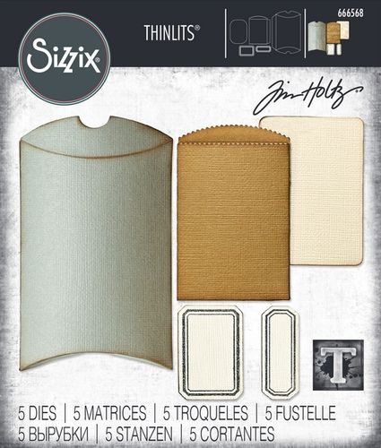Sizzix Thinlits - Tim Holtz Vault Pillow Box + Bag
