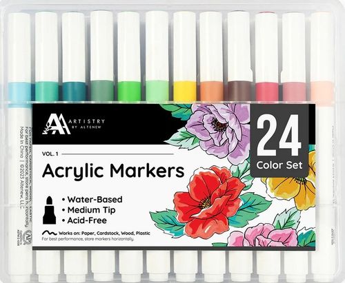 Altenew Acrylic Marker 24 Color Set - Vol. 1