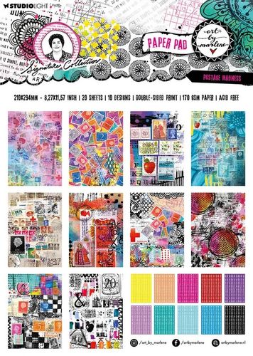 Art by Marlene - Signature Collection Paper Pad Postage Madness