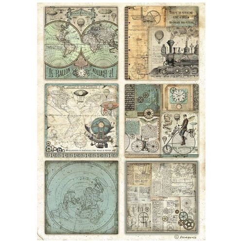 Voyages Fantastiques Rice Paper Sheet A4 - Cards