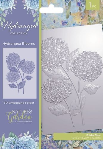 3D Prägeschablone Hydrangea Blooms
