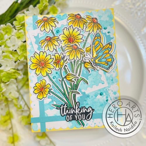 Wild Flowers Clear Stamp & Die Combo