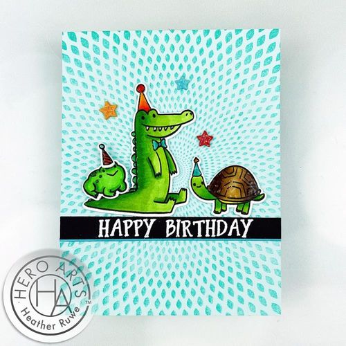 Birthday Aniamls Clear Stamp & Die Combo