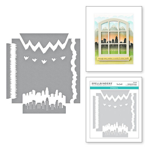 Spellbinders Schablone - Background Scapes